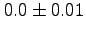 $0.0\pm0.01$