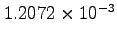 $1.2072\times10^{-3}$