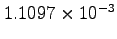 $1.1097\times10^{-3}$